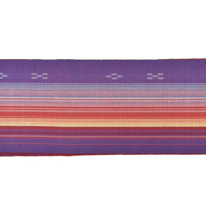 八重山ミンサー 半幅帯 太陽綾｜太陽の光が染め上げた鮮やかな